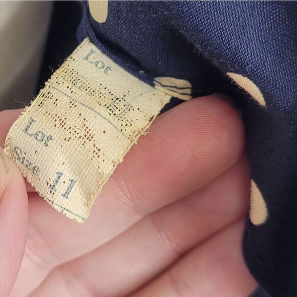 VINTAGE 60s dress Sue Brett navy blue two piece sheath with button back top S‎ - Picture 11 of 17